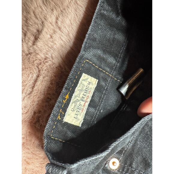 Levi’s Men’s 501 ‘93 Premium 28x30 Big E Charcoal Straight Leg Jeans - Picture 6 of 8